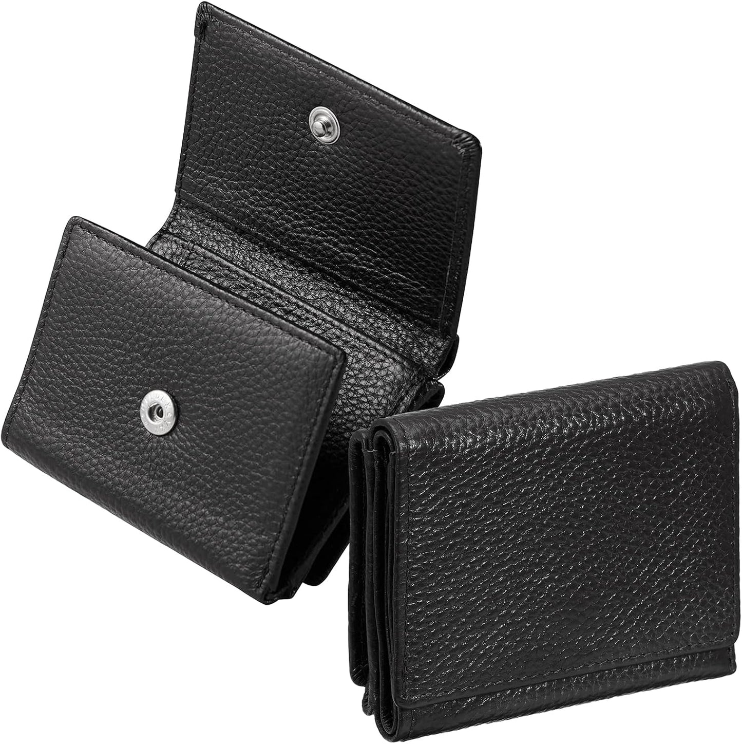 お札を折らずに収納 本革 ミニ財布 財布 三つ折り財布