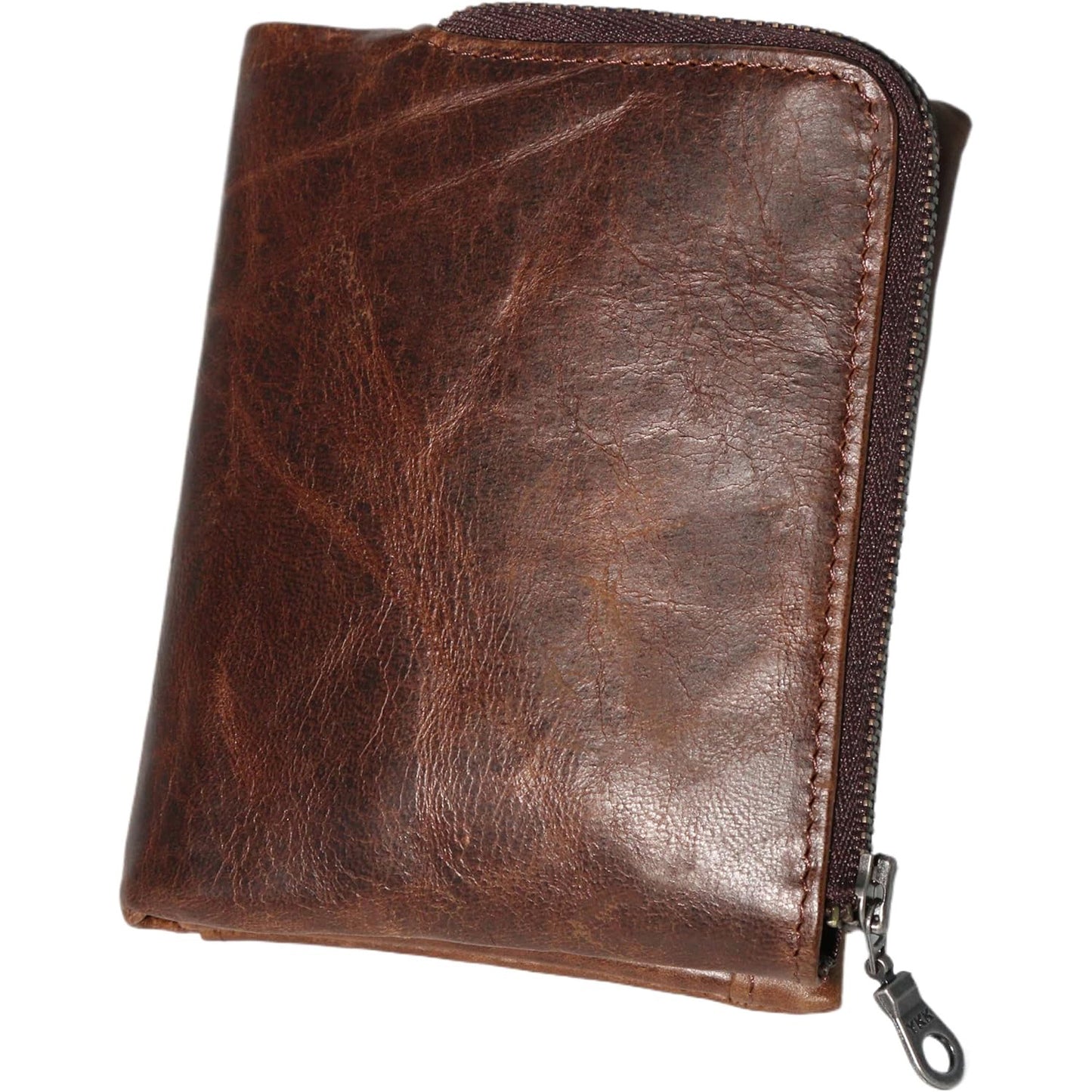 財布 メンズ 二つ折り 本革 YKK製 牛革 大容量